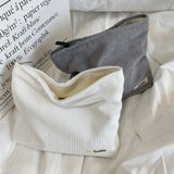Cosmetic Case - Corduroy Zipper Bag