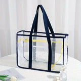 Clear Beach Bag with Vinyl