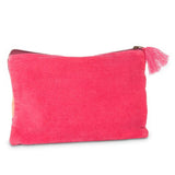Cosmetic Case - Striped Velvet Pouch