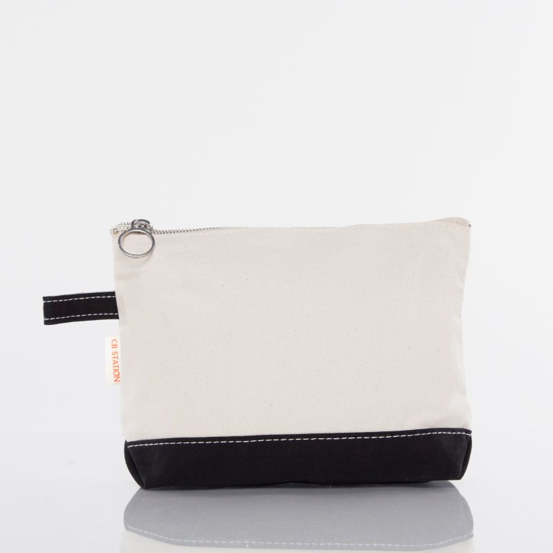 Canvas Solid Cosmetic Case