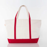 Tote Bag - Large Canvas Boat Tote