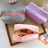 Cosmetic Case - Quilted Lightweight Pastels