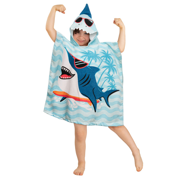 Beach Towel - Ultra Absorbent Hooded Kids Poncho