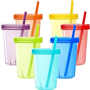 Straw Cups with Lids