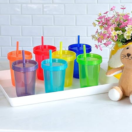 Straw Cups with Lids