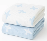 Baby Blanket - Reversible Cotton Woven Jacquard Design