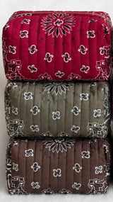 Cosmetic Case - Bandana Print