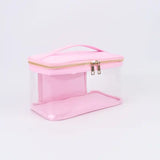 Cosmetic Case - Clear with Zipper Top & Vinyl