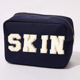 Cosmetic Case - XL Nylon with patches