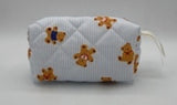 Cosmetic Case - Bear Stripe Print (Small)