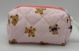 Cosmetic Case - Bear Stripe Print (Small)