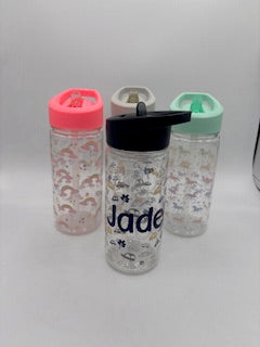 Water Bottle - Clear with Classic Design