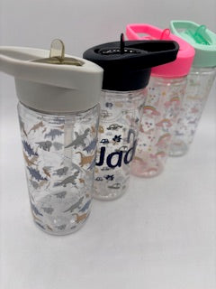 Water Bottle - Clear with Classic Design