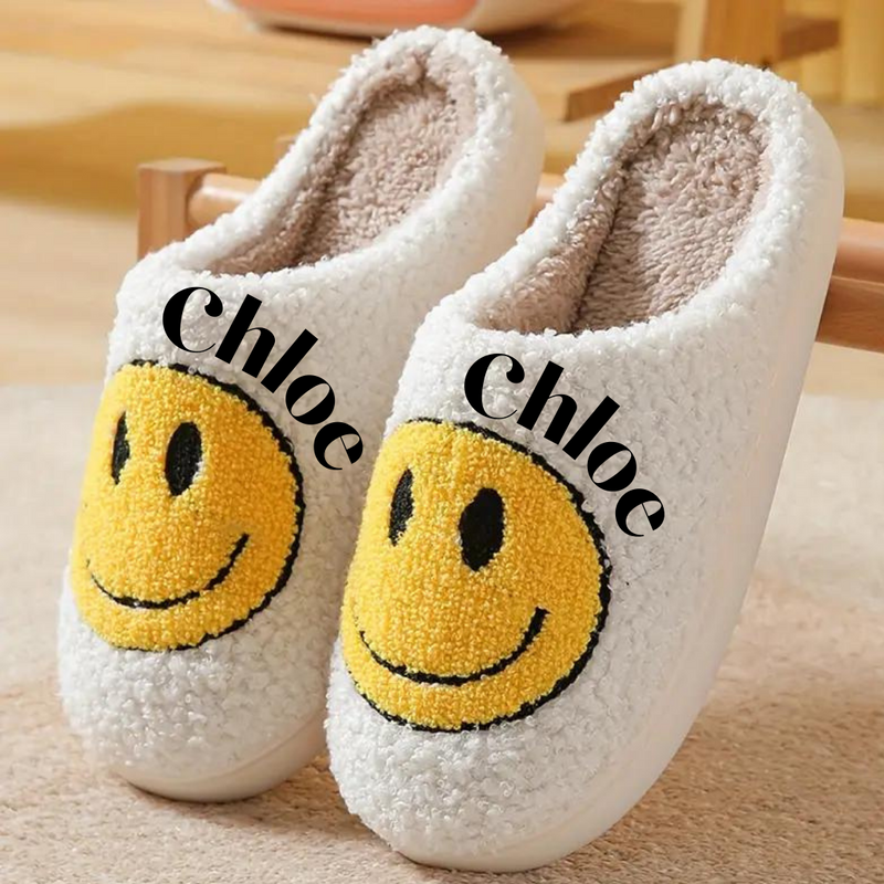 Slippers - Fuzzy Printed