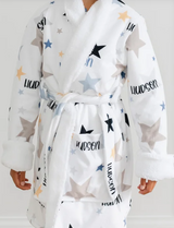 Bath Robe - Sherpa & Soft Minky with Printed Name