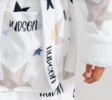 Bath Robe - Sherpa & Soft Minky with Printed Name