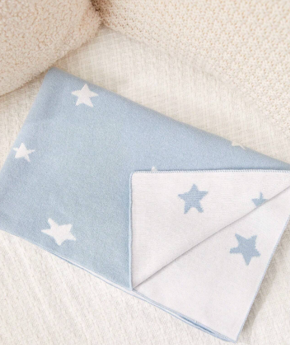 Baby Blanket - Contrast Star Design