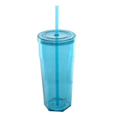 Straw Cup - Clear Tumbler with Twist Top & Straw
