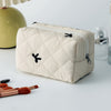 Cosmetic Case - Embroidered Bows MED