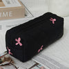 Cosmetic Case - Embroidered Bows - SM