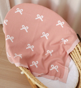 Baby Blanket - Knit Blanket with Bows