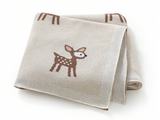 Baby Blanket - Knit Blanket with Deer