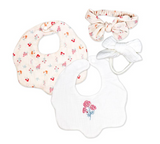 Baby Bib & Headband Set - Floral