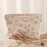 Cosmetic Case - Shabby Chic Florals & Bows