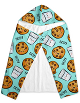 Hooded Towel Oversized - Terry & Soft Minky Printed with Design