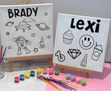 Color Me Mini Canvas Set with Paint