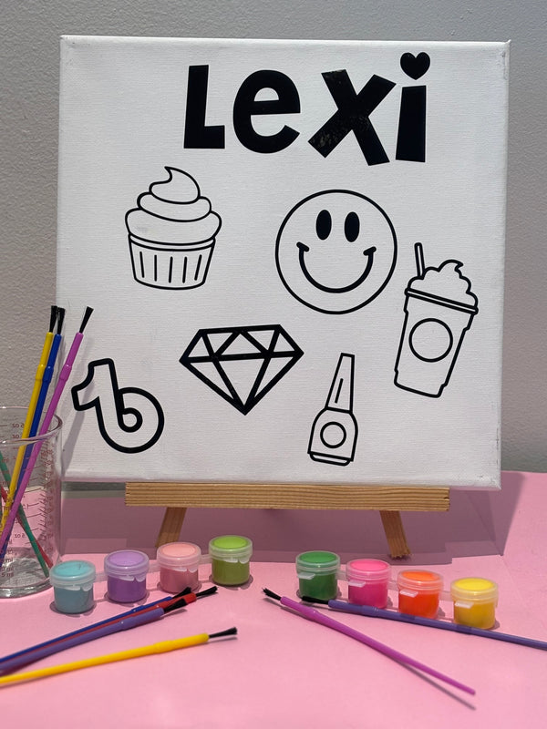 Color Me Mini Canvas Set with Paint