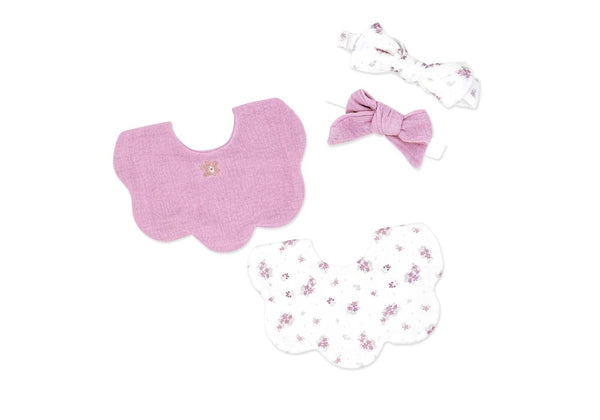 Baby Bib & Headband Set - Floral