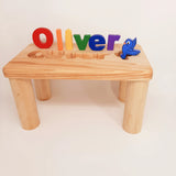 Wooden Bench with Name