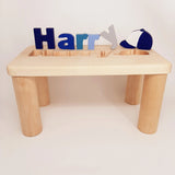 Wooden Bench with Name
