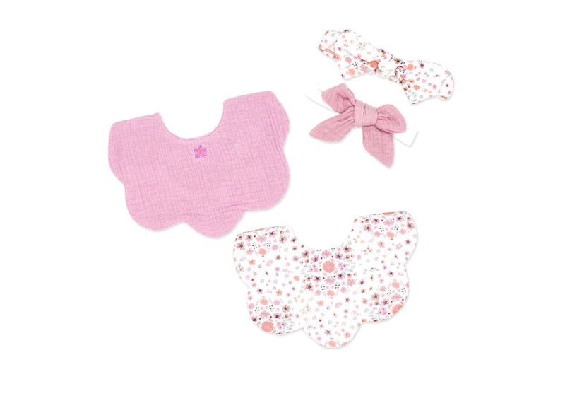 Baby Bib & Headband Set - Floral