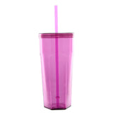 Straw Cup - Clear Tumbler with Twist Top & Straw