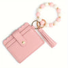 Card Holder with Tassel Charm & Silicone Bracelet