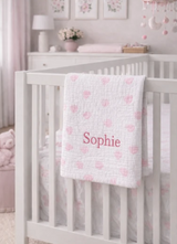 Baby Blanket - Reversible Cotton Woven Jacquard Design