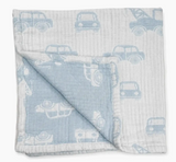 Baby Blanket - Reversible Cotton Woven Jacquard Design