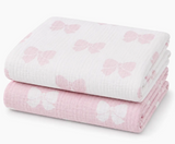 Baby Blanket - Reversible Cotton Woven Jacquard Design
