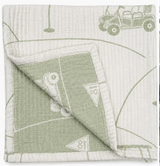 Baby Blanket - Reversible Cotton Woven Jacquard Design