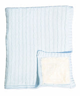 Baby Blanket - Cable Knit Sherpa