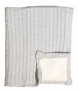 Baby Blanket - Cable Knit Sherpa