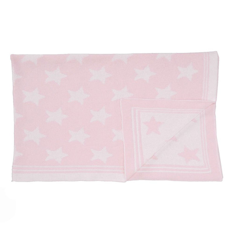 Baby Blanket - Knit Star with Border