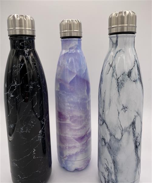 Water Bottle - Marble Stainless Steel