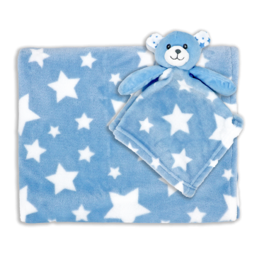 Baby Blanket - Fleece Blanket & Cuddle Pal Combo