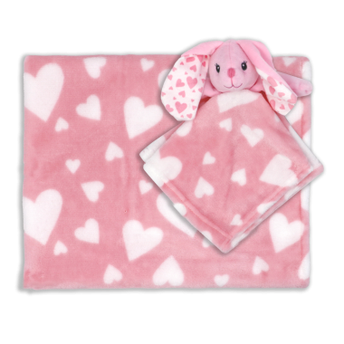 Baby Blanket - Fleece Blanket & Cuddle Pal Combo