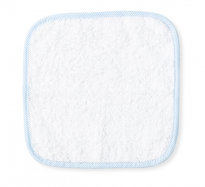 Washcloths - Terry with Striped Trim