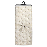 Throw Blanket - Lattice Textured Faux Fur