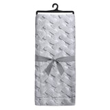Throw Blanket - Lattice Textured Faux Fur